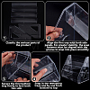 4-Tier Acrylic Display Riser Stands for Cosmetic Jewelry ODIS-WH0043-217B-6