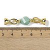 Natural Amazonite with Brass Fold Over Clasps G-G141-02G-05-3