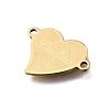 201 Stainless Steel Connector Charms STAS-B143-03D-G-2