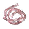 Natural Old Rose Madagascar Rose Quartz Beads Strands X-G-P497-01A-02-4