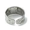 304 Stainless Steel Open Cuff Ring RJEW-L110-019P-3