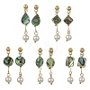 304 Stainless Steel Dangle Earrings SH-EJEW-JE07481-3