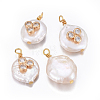 Natural Cultured Freshwater Pearl Pendants PEAR-E013-22A-2
