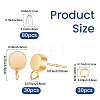 Brass Stud Earring Findings KK-CN0003-42G-2