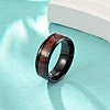 Black Stainless Steel Gear Pattern Finger Rings PW-WG34716-14-1