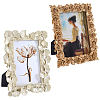 2Pcs 2 Styles Retro Resin Photo Frame Stand DJEW-WR0001-24-1