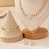 Heart Alloy Crystal Rhinestone Chain Necklaces & Stud Earrings & Link Bracelets Sets FS-WGBF8A8-01-1