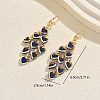 Heart Brass Tassel Hoop Earrings LC3720-4-2