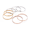 Fashion 201 Stainless Steel Bangle Sets BJEW-L664-024D-M-1-3