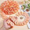 Pleated Polyester Lace Ribbons SRIB-WH0011-473B-3