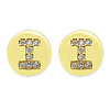 Brass Micro Pave Clear Cubic Zirconia Beads KK-T030-LA843-IX3-1