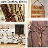 Spray Painted/Dyed Round Natural Schima Wood Beads WOOD-PA0001-79-7