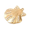 304 Stainless Steel & ABS Plastic Imitation Pearl Pendants STAS-Z185-05G-02-2