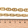 304 Stainless Steel Link Chain Necklaces for Women NJEW-G197-01G-02-5