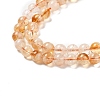 Heated Natural Citrine Beads Strands G-A262-A01-6mm-4