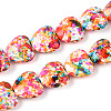 Spray Painted Synthetic Turquoise Beads Strands G-N352-28A-03-1