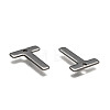 304 Stainless Steel Letter Charms X-STAS-O072-T-3