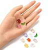 40Pcs 2 Styles Transparent Glass Beads GLAA-FP0001-26-3