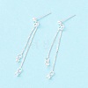 925 Sterling Silver Stud Earring Findings STER-P047-11B-S-2