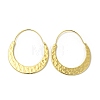 Brass Teardrop Hoop Earrings for Women EJEW-H092-10G-1