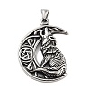 Retro 304 Stainless Steel Big Pendants STAS-I205-34AS-1
