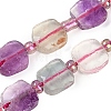 Natural Colorful Fluorite Beads Strands G-G182-H01-01-1