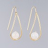 Natural Gemstone Dangle Earrings EJEW-JE03595-2