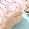 Natural Freshwater Pearl & 304 Stainless Steel Bead Finger Rings RJEW-FS00001-13-6