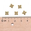 Tibetan Style Alloy Bead Caps X-TIBEB-Q018-AG-FF-3