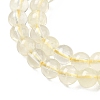Natural Lemon Quartz(Heated) Beads Strands G-B167-A11-6mm-4