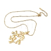 304 Stainless Steel Coral Shaped Pendant Necklaces for Women NJEW-L467-04G-3