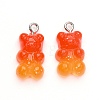 Gradient Color Opaque Resin Pendants RESI-R433-02H-2