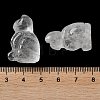 Natural Quartz Crystal Carved Healing Figurines G-B062-04F-4