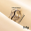 Classic 304 Stainless Steel Enamel Cuff Ring KG9299-1-1