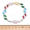 Platinum Tone Brass Micro Pave Cubic Zirconia Tennis Bracelets BJEW-B160-12P-5