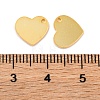 925 Sterling Silver Blank Heart Charms STER-F057-04G-3