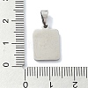 304 Stainless Steel Pendants STAS-C097-56P-01-3