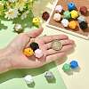 20Pcs 10 Colors Wood Beads WOOD-FS0002-58-5