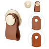 Oval Leather Drawer Handles AJEW-WH0251-72-4