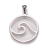 Non-Tarnish 304 Stainless Steel Pendants X-STAS-N096-01P-2