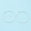 925 Sterling Silver Hoop Earring Findings STER-D035-24S-1