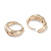 Wavy Brass Hoop Earrings for Women EJEW-L292-017G-2