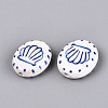 Handmade Porcelain Beads X-PORC-Q005-12E-2