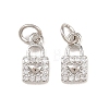 Brass Micro Pave Cubic Zirconia Pendants KK-B167-18P-1