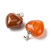 Natural Banded Agate Pendants G-F820-10A-19-2