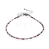 Natural Multicolor Tourmaline Bead Bracelets X-BJEW-JB04555-06-5