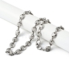 201 Stainless Steel Chain Necklaces NJEW-I127-04P-2
