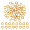 50Pcs Brass Spacer Beads KK-AR0003-08-1
