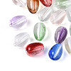 Baking Paint Transparent Glass Beads DGLA-N014-10-1