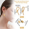 10Pcs Brass Knot Stud Earring Findings KK-BBC0007-79-2